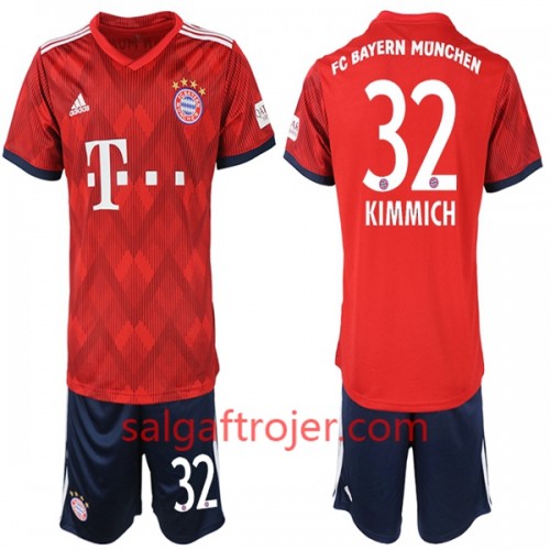 FC Bayern München Fodboldtrøjer Joshua Kimmich 32 Børn Hjemmebanesæt 2018/19 Kort ærmer FC Bayern München Fodboldtrøjer Joshua Kimmich 32 Børn Hjemmebanesæt 2018/19 Kort ærmer